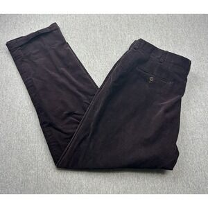 JB Britches Torino Corduroy Pants Made in Italy Men's 38x33 Wine‎ Cuffed